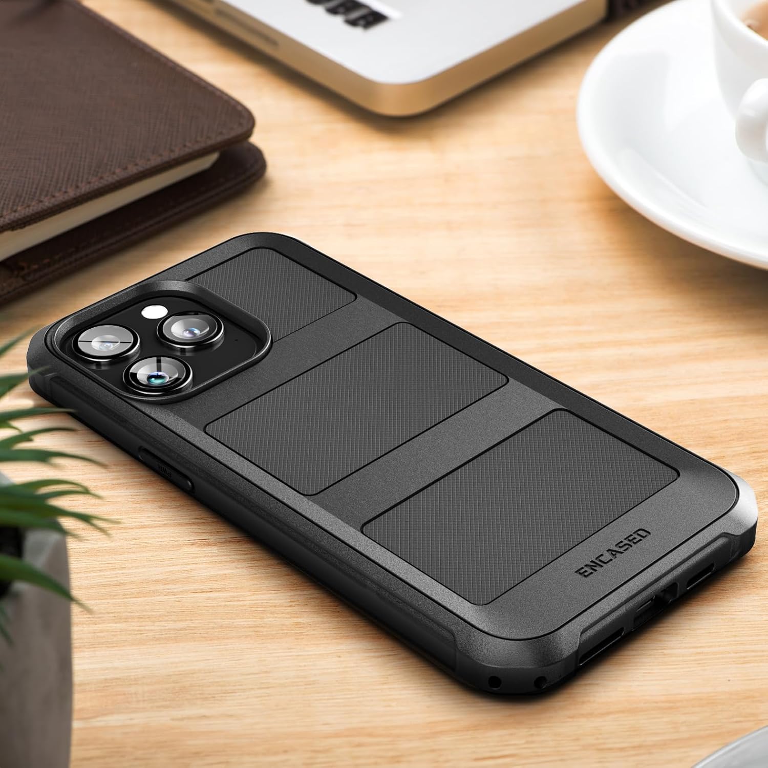 For iPhone 15 Pro Max - Protective Shockproof Magnetic Case (Black) - Image 6