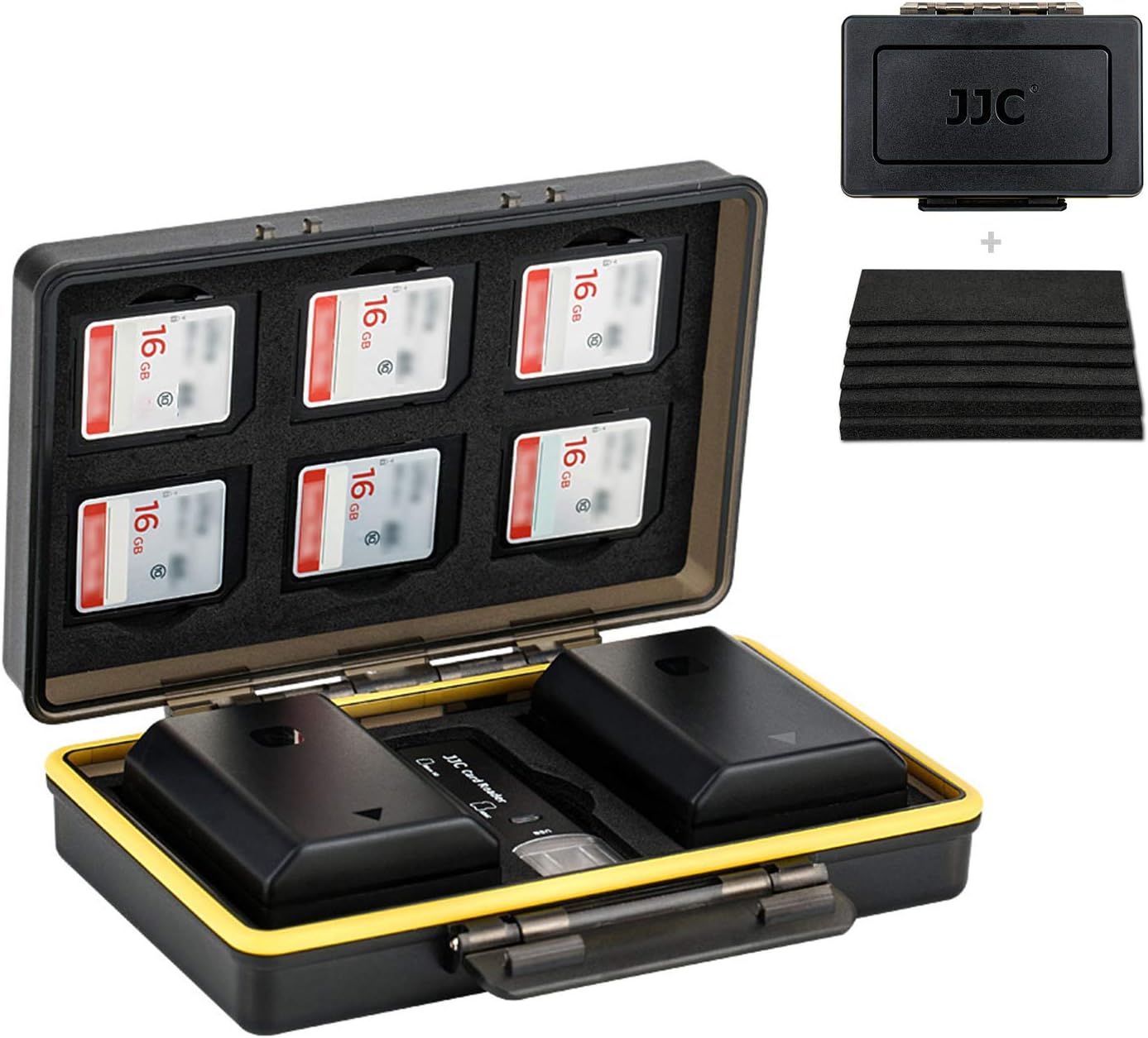 Camera Battery Holder and Memory Card Storage Case 2 in 1 Water-Resistant