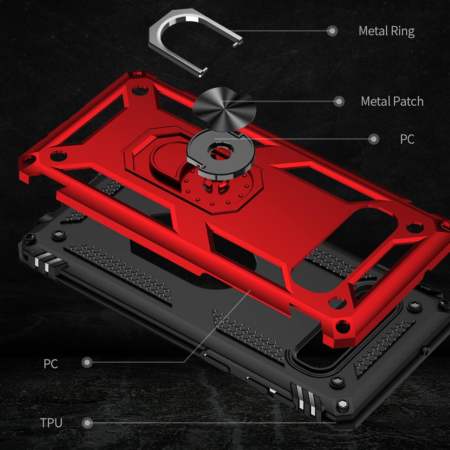 For Samsung Galaxy S10 Plus and Tempered Glass Screen Protector Case - Image 4