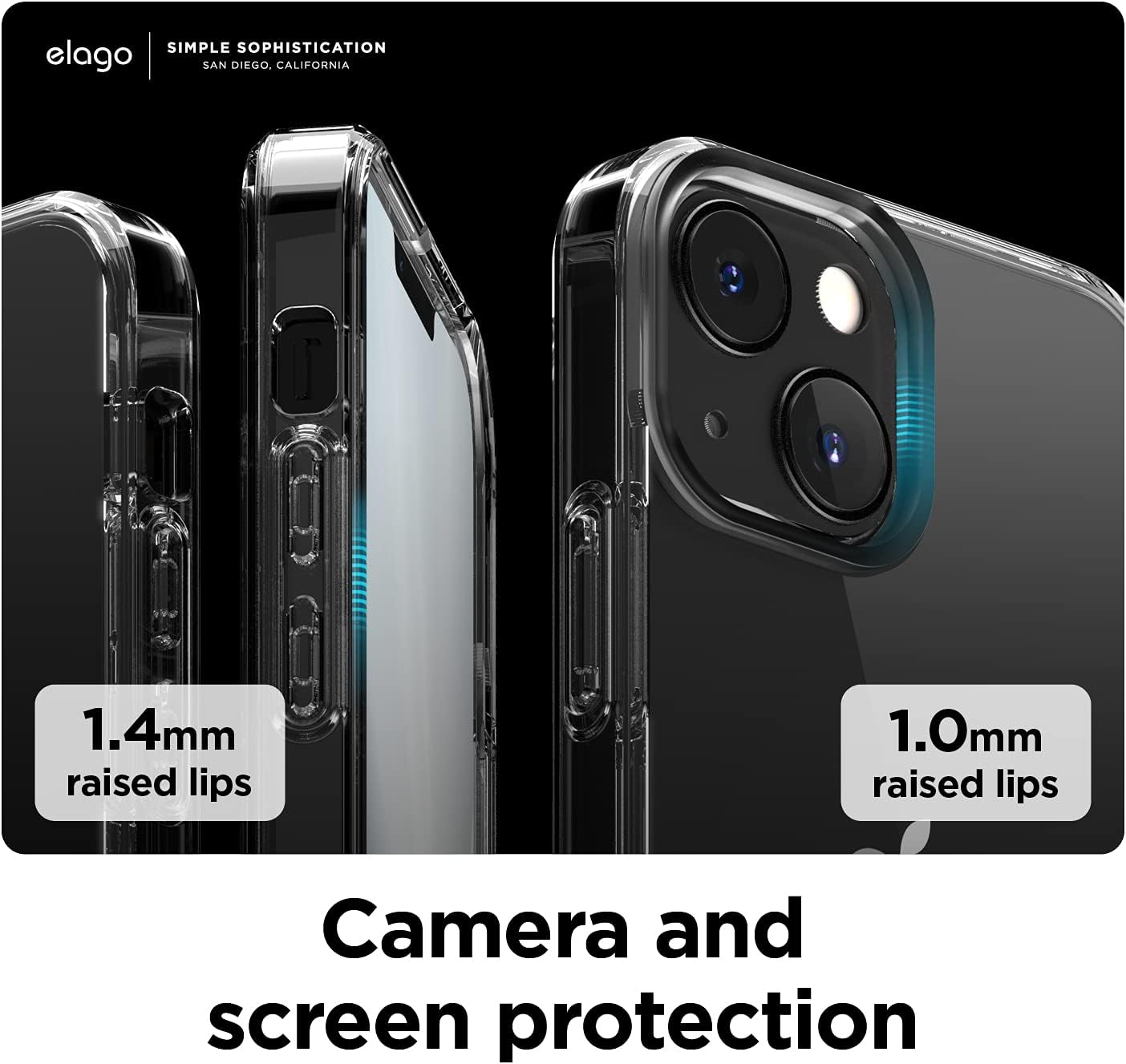 PC + TPU Hybrid Clear Case Compatible with iPhone 13 (5.4") - Image 3