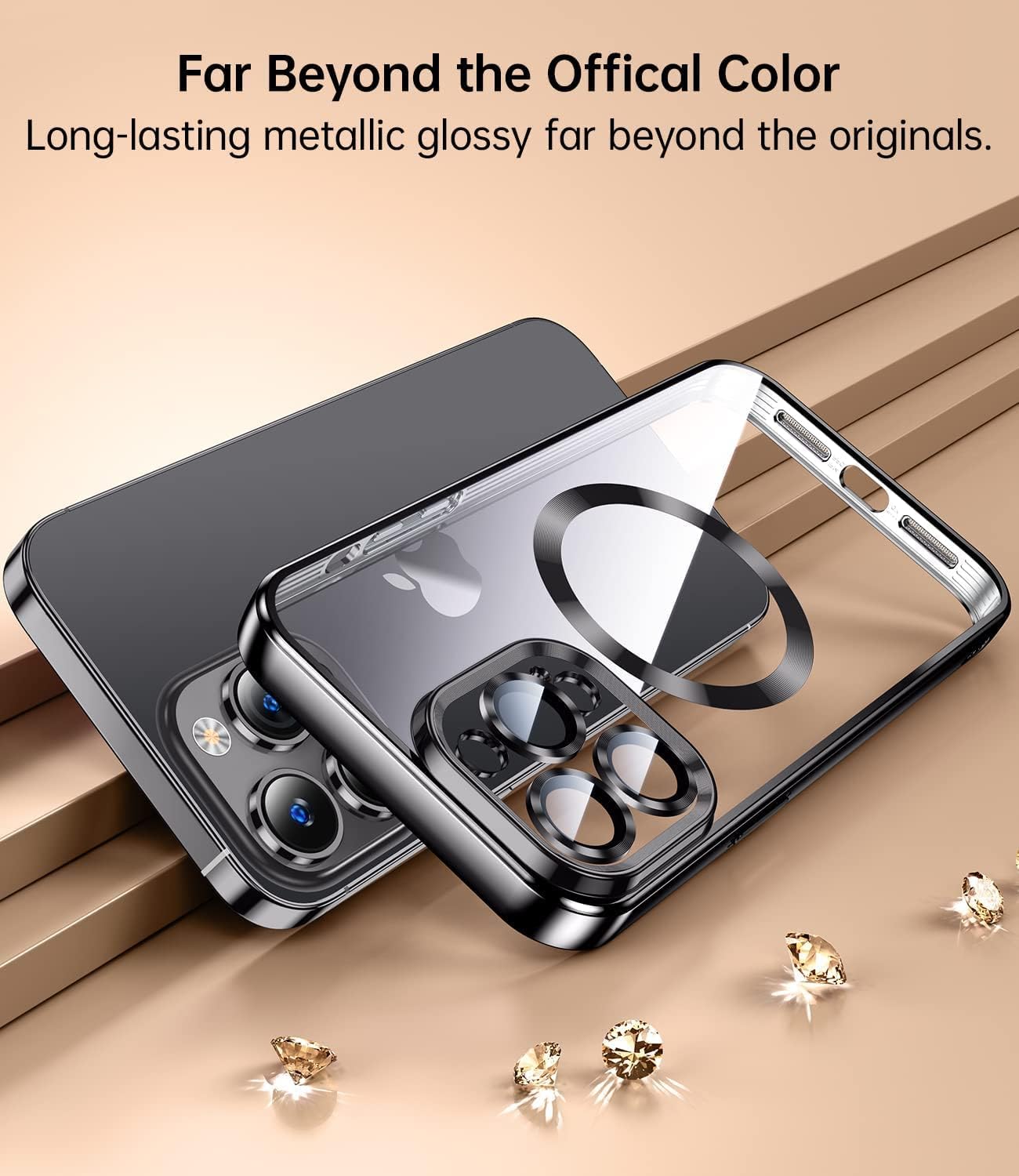 For iPhone 14 Pro Military Grade Protective Slim Case with Camera Protector - Image 2