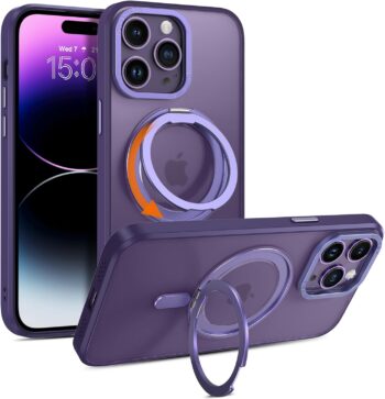 For iPhone 14 Pro Max Case, Slim Shockproof Protective Phone Case - Purple