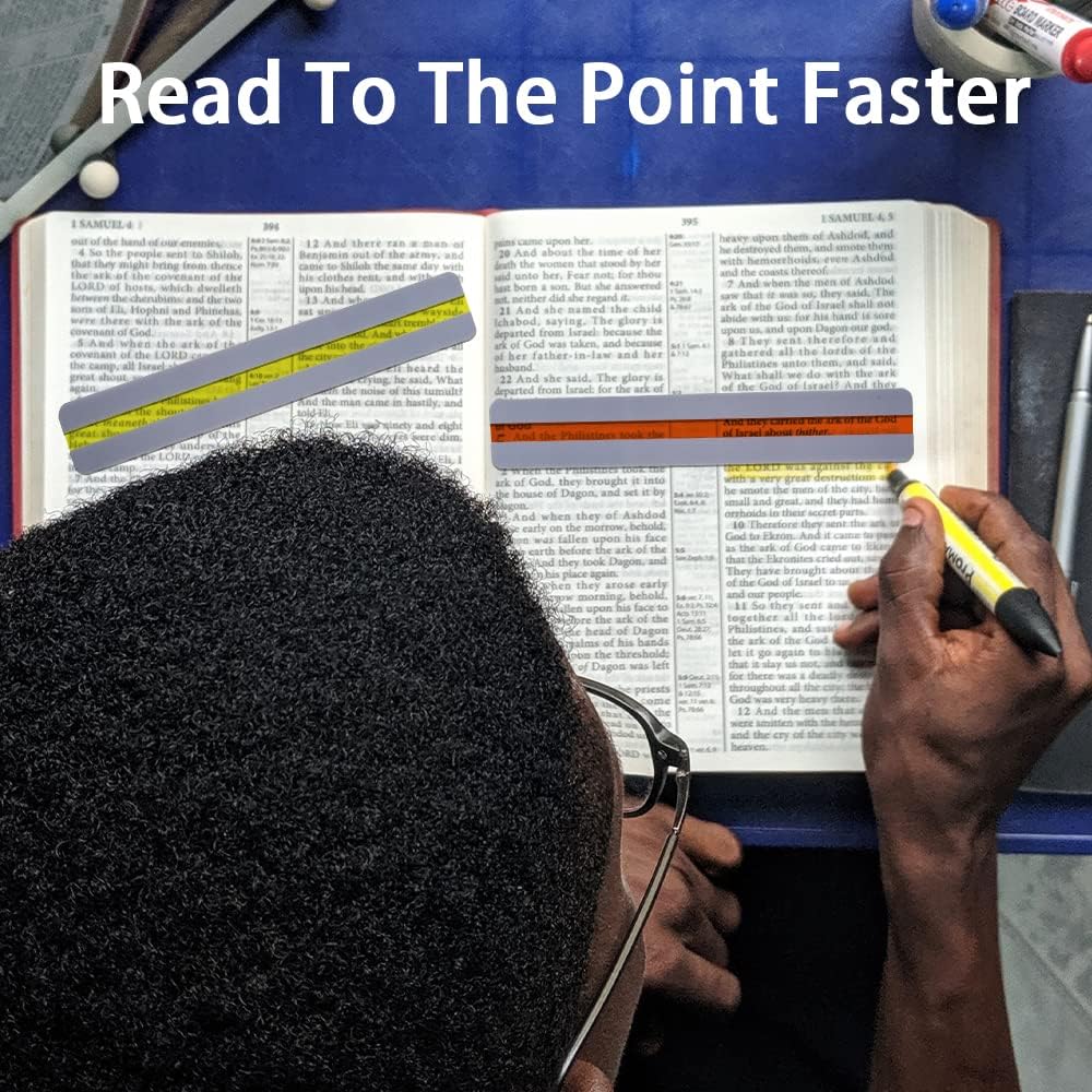 16 Piece Guided Reading Highlight Strips, Colored Overlays Bookmarks - Image 5