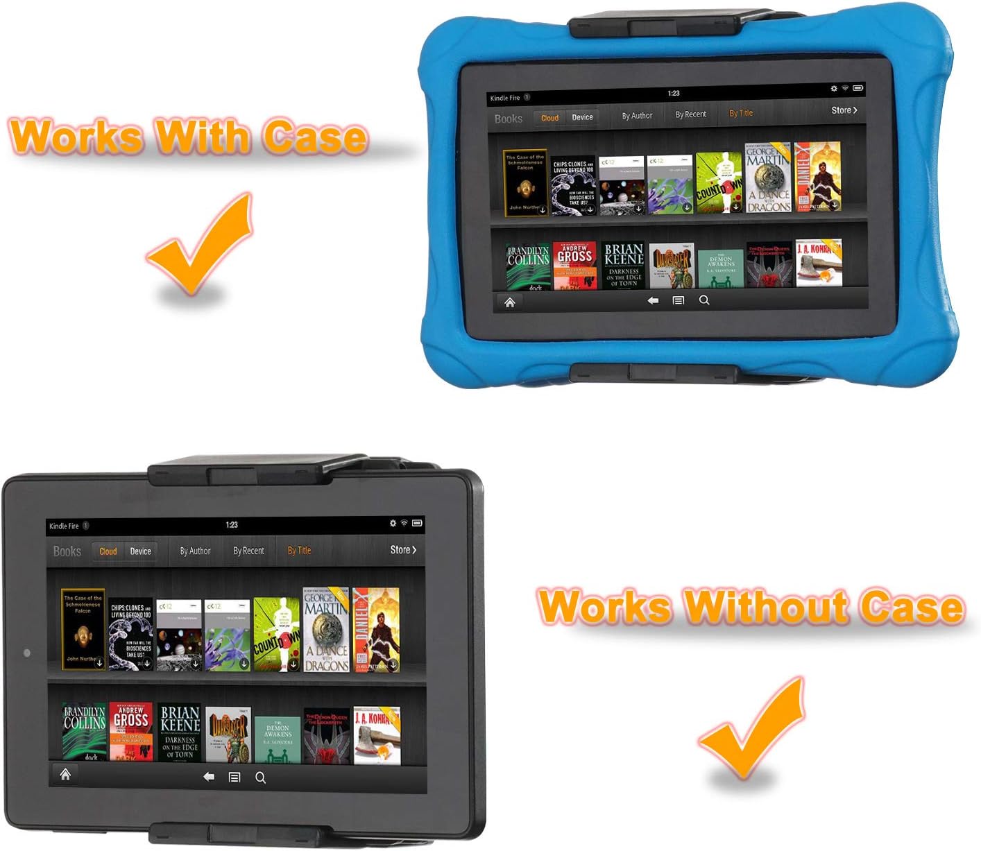 Tablet Wall Mount, Kitchen Wall Mount for Tablets and Smartphones -Black - Image 7