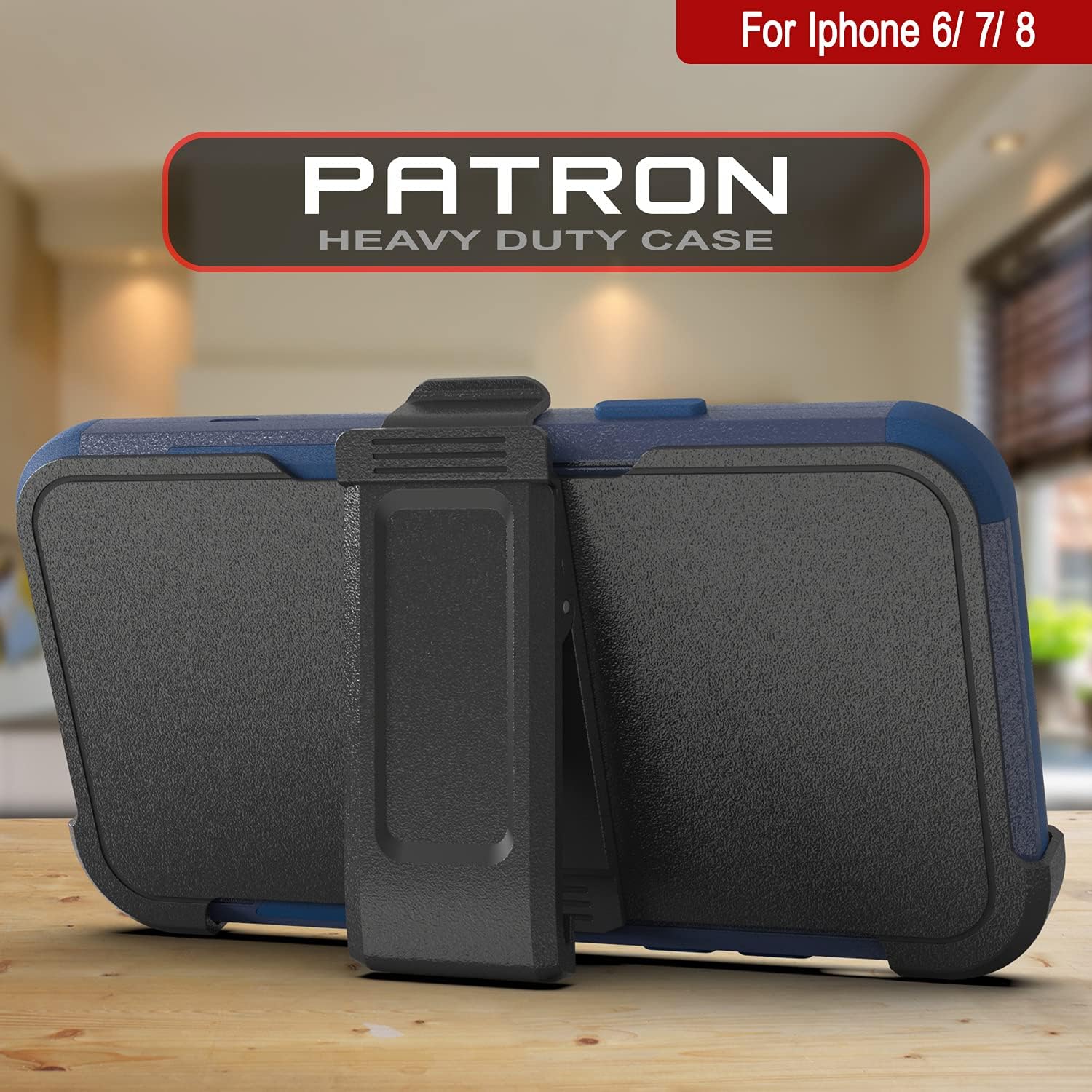 iPhone 8 Belt Clip Holster 4-1 Rugged & Protective Multilayer Phone Case - Image 2