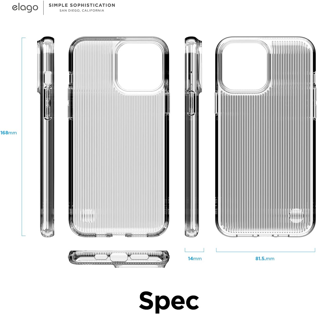 Urban Shockproof Protective Clear Case Compatible w iPhone 13 Pro Max (6.7") - Image 9