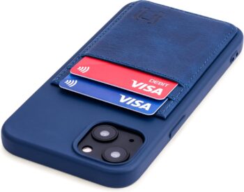 Wallet Case for iPhone 13 with Silicone Shell, Metal Plate for Mounting