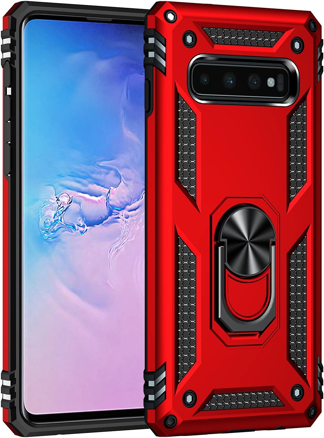 For Samsung Galaxy S10 Plus and Tempered Glass Screen Protector Case - Image 8