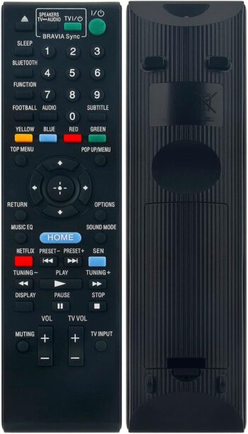 Replacement Remote Control for Sony Blu-ray Disc Home Theatre System