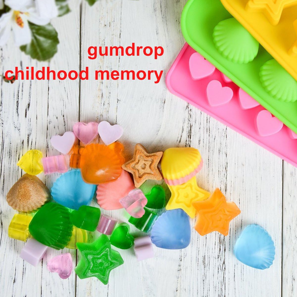 Silicone Gummy Molds Chocolate Molds Candy Mold and Silicone Ice Cube Tray - Image 6