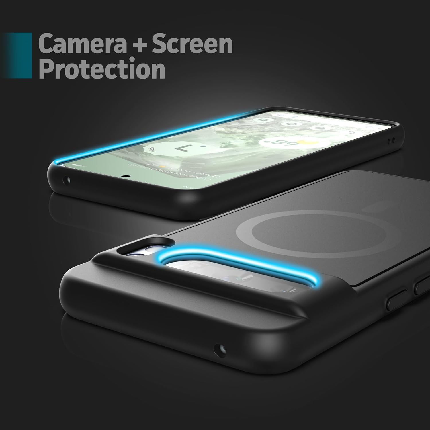 Magnetic Wallet Case Designed for Google Pixel 8 Pro (2023) Slim-Fit (Black) - Image 5