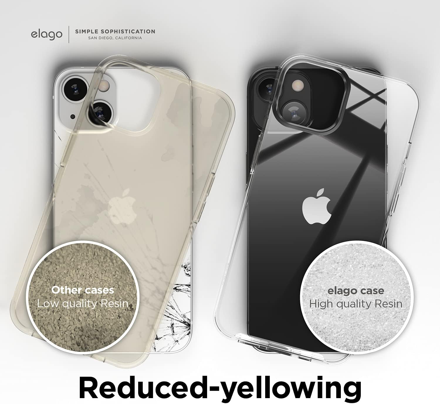 Clear Case for iPhone 13 Case, PC + TPU Hybrid Technology (Transparent) - Image 4