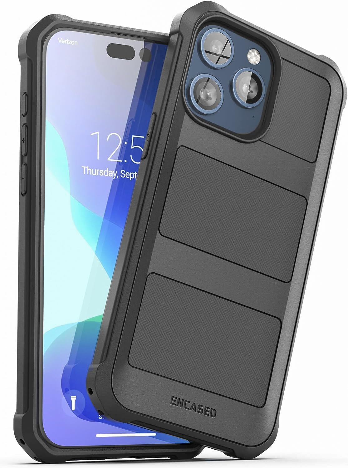 For iPhone 15 Pro Max - Protective Shockproof Magnetic Case (Black) - Image 4