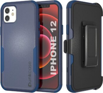 For iPhone 12 Belt Clip Holster 4-1 Rugged & Protective Multilayer Phone Case
