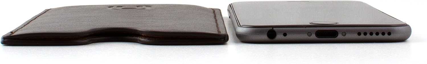 For iPhone SE 3 (2022), 13/12 Mini, SE 2 (2020) Synthetic Leather - Dark Brown - Image 7