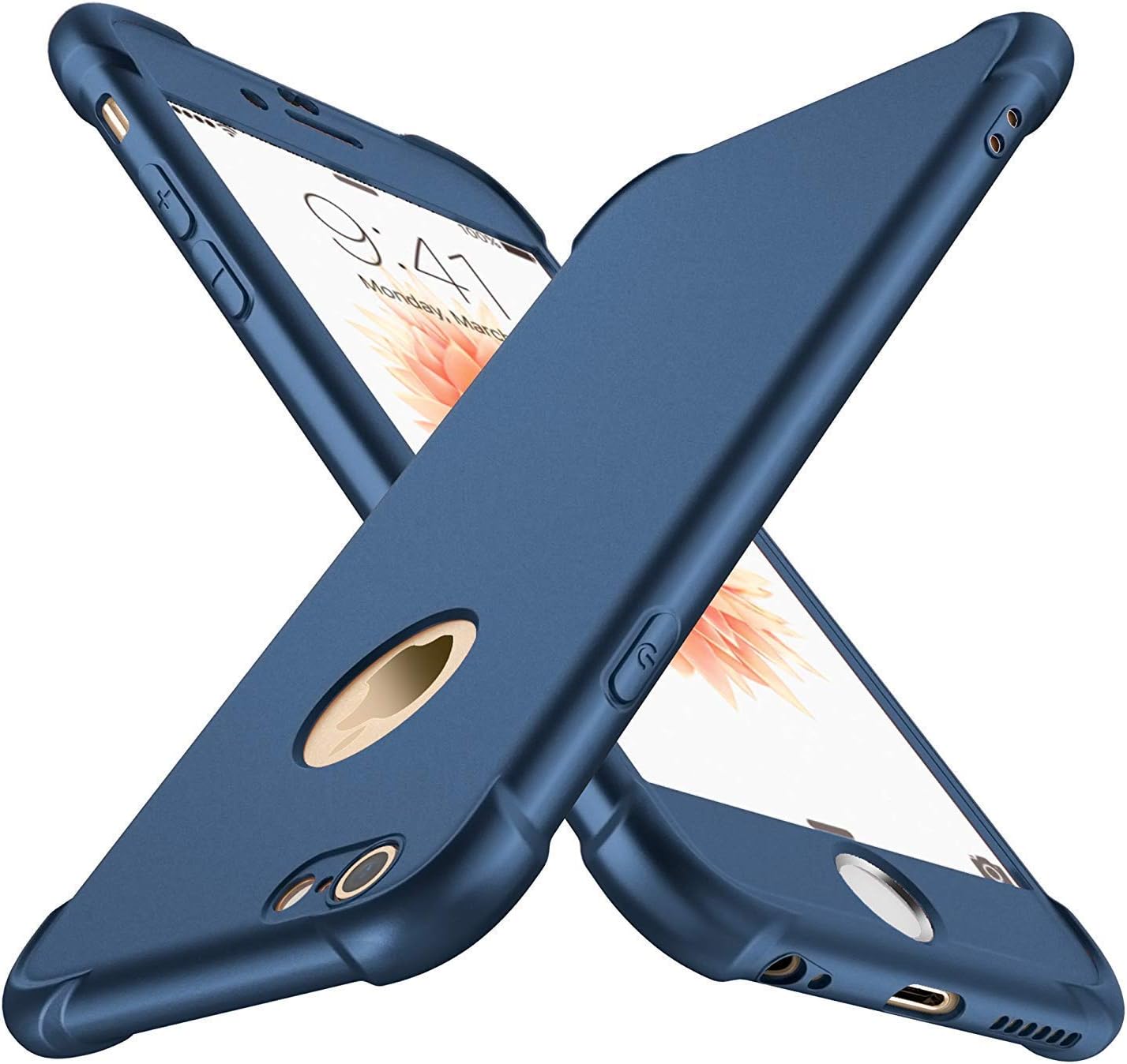 iPhone 6/6s Ultra-Thin Hard PC + Silicone Case - Blue