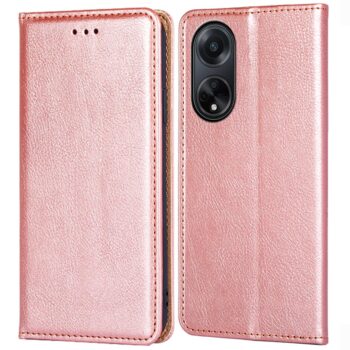 For Oppo A58 4G (6.72 Inch) PU Leather Pockets Shockproof Magnetic Flip Card
