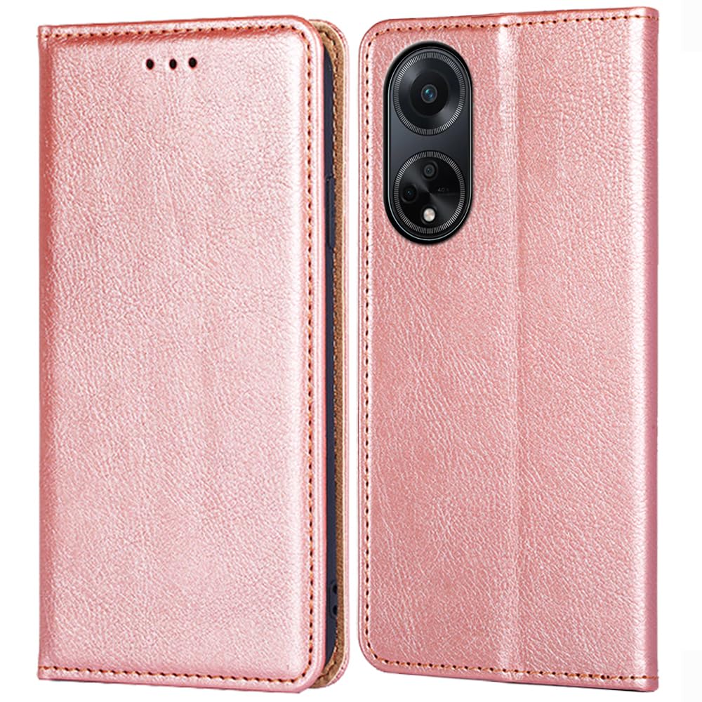 For Oppo A58 4G (6.72 Inch) PU Leather Pockets Shockproof Magnetic Flip Card