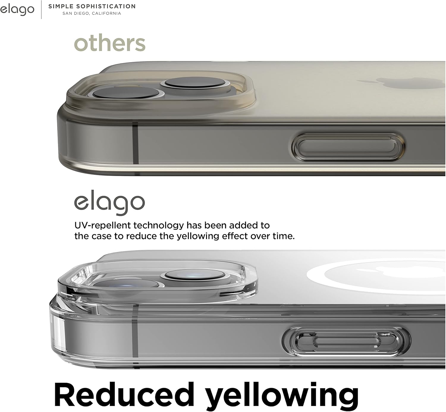 Magnetic Hybrid Clear Case Compatible with iPhone 14/13 (6.1") - Transparent - Image 6