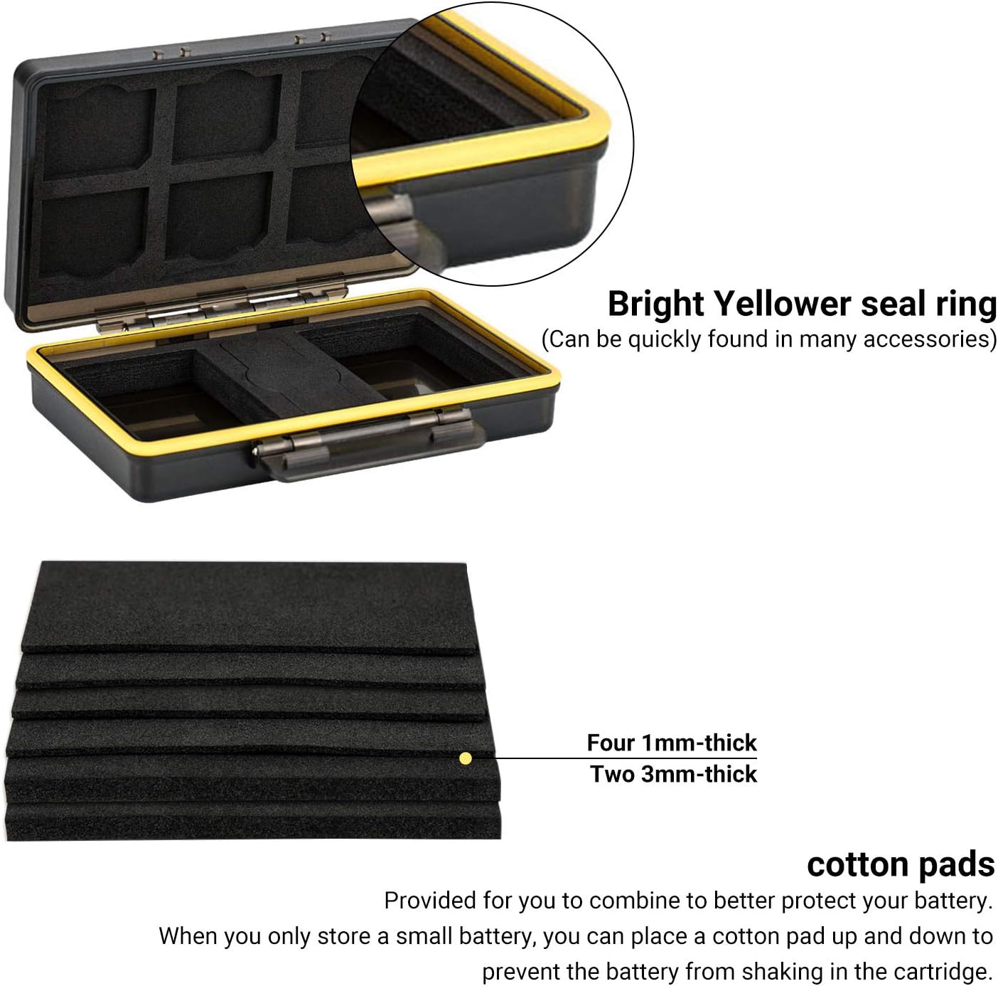 Camera Battery Holder and Memory Card Storage Case 2 in 1 Water-Resistant - Image 4