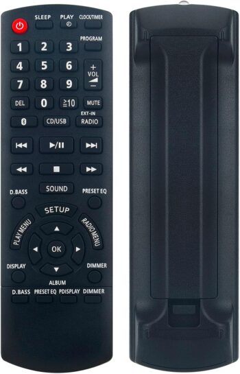 Replacement Remote fit for Panasonic CD Stereo System SC-PMX92