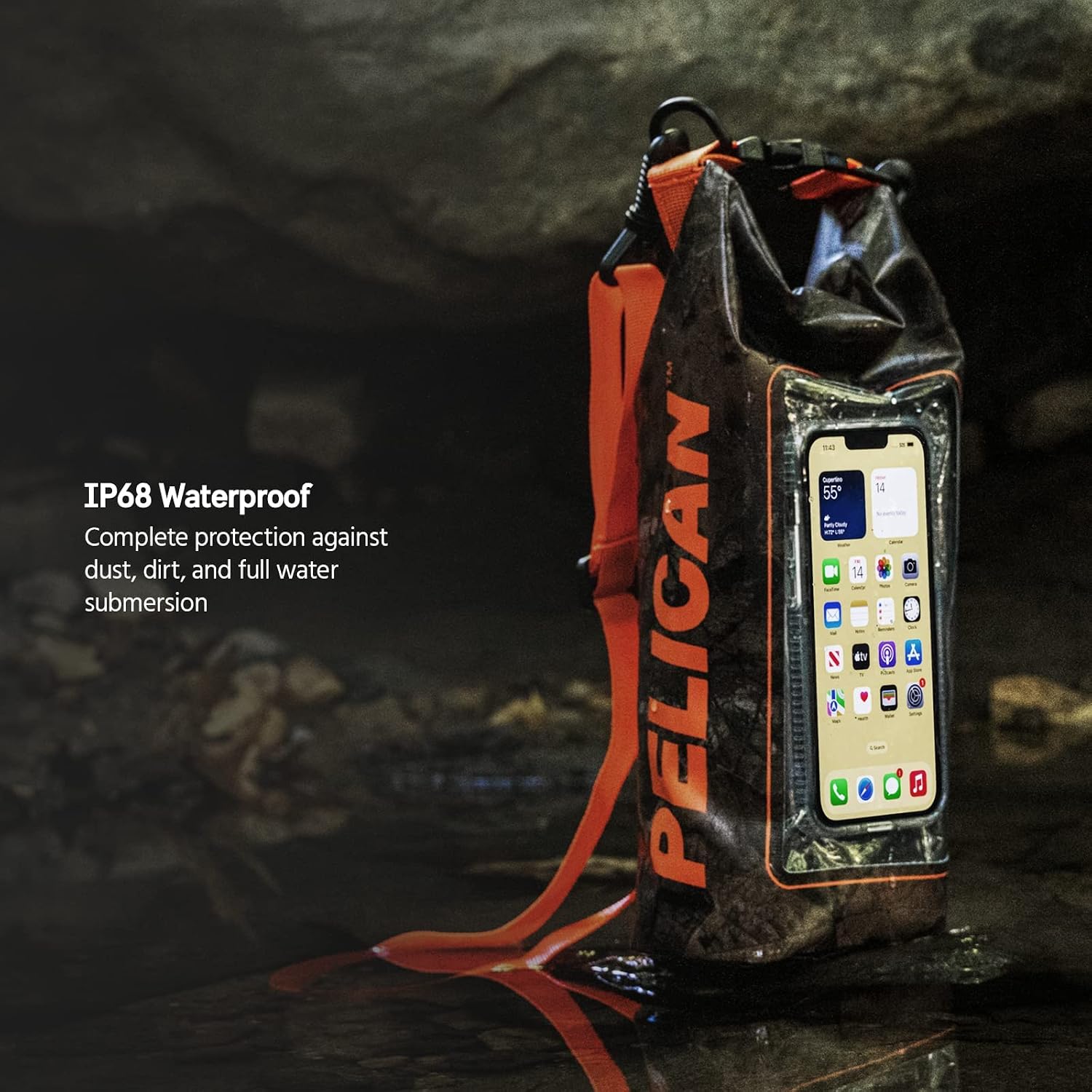 IP68 Waterproof Dry Bag 5L - Roll Top Waterproof Backpack w/Phone Case - Image 3