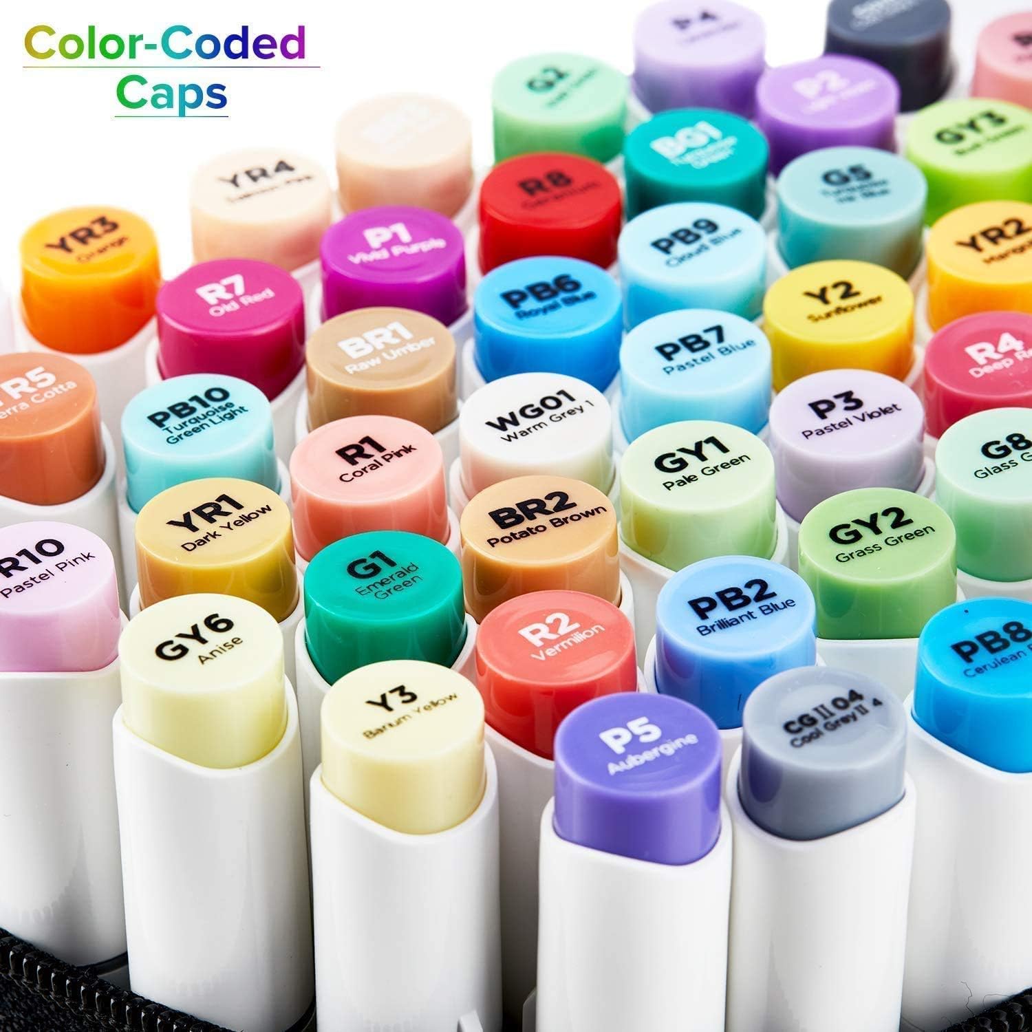 168-Color Alcohol Art Markers Set, Dual Tip, Brush & Chisel, Sketch Marker - Image 3