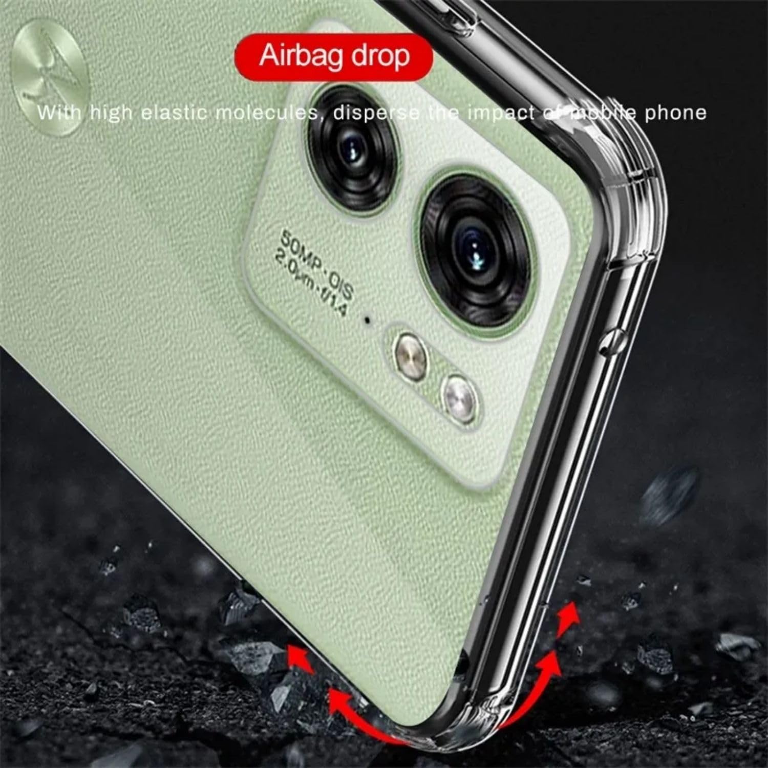 Case for Motorola Moto Edge 40 5G Clear TPU Protective Cover Transparent Soft - Image 2