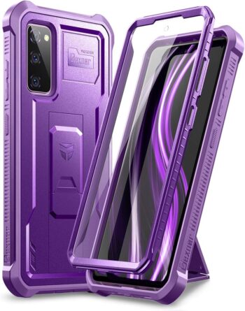 For Samsung Galaxy S20 FE 5G, 6.5 Inch Built-in Screen Protector Shockproof Case
