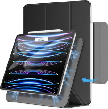 Magnetic Case for iPad Pro 12.9 Inch 2021/2020/2018 Model, Support Apple Pencil