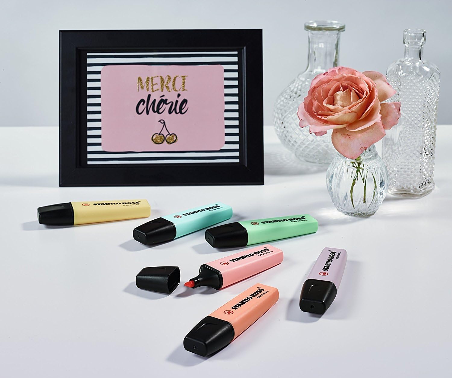 STABILO BOSS ORIGINAL Pastel Highlighter - Wallet of 4 Assorted Colours - Image 2