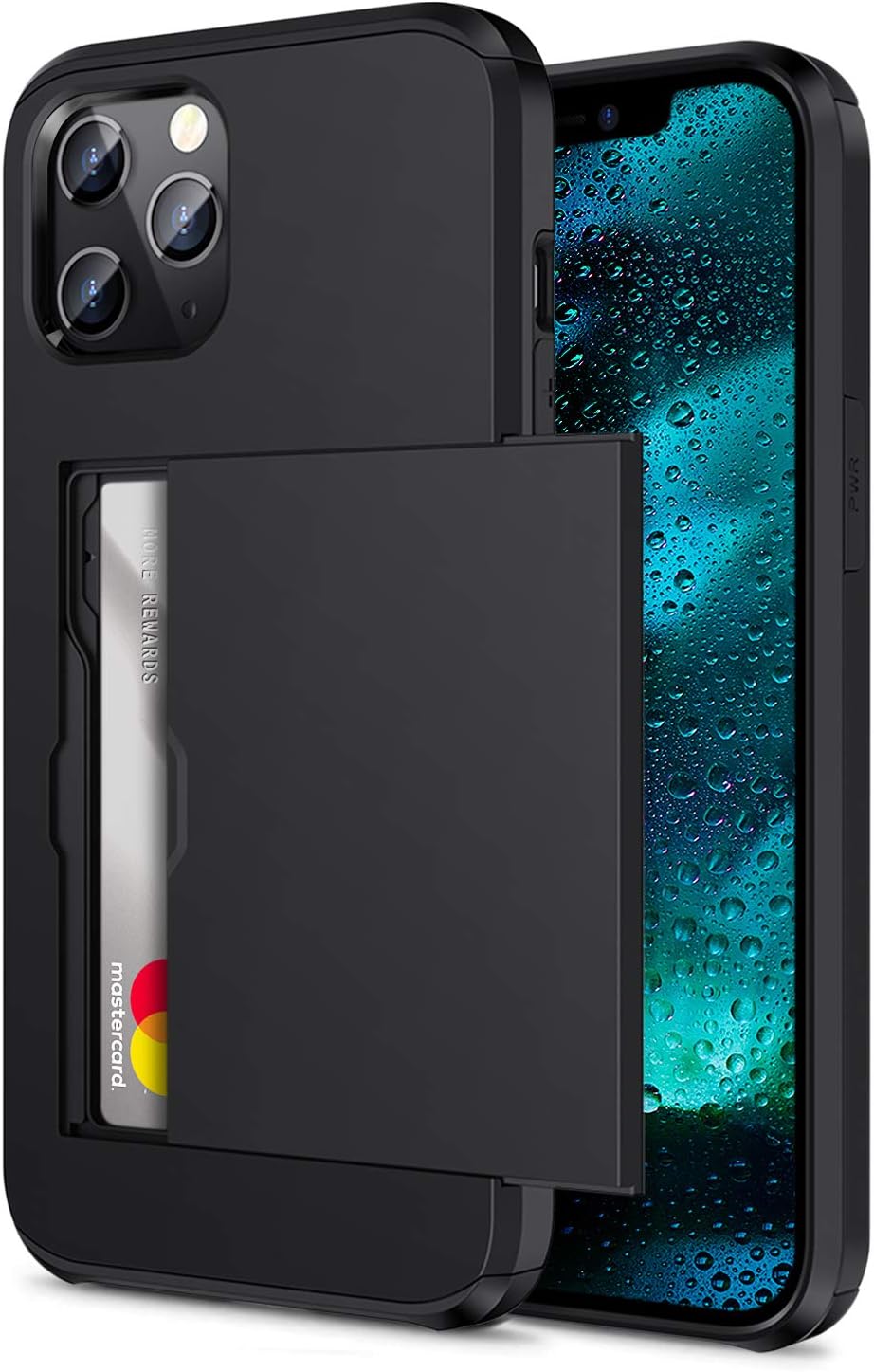 For iPhone 12 Pro Max Protective Shockproof Hard Back Case for Apple - Black - Image 2