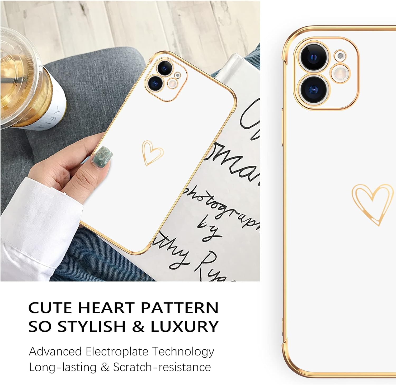 Case for iPhone 11, Soft TPU Camera Protection & Shock Protection - White - Image 3