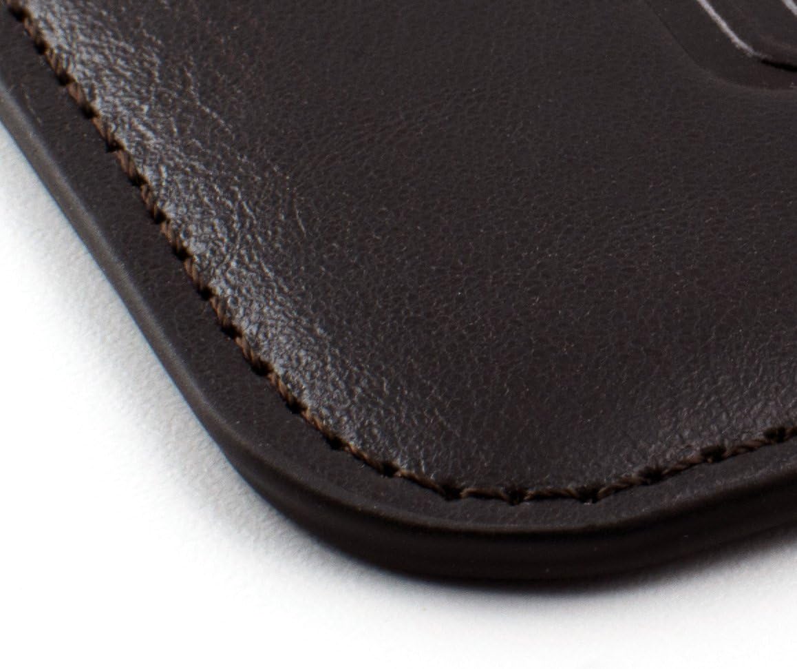 For iPhone SE 3 (2022), 13/12 Mini, SE 2 (2020) Synthetic Leather - Dark Brown - Image 5