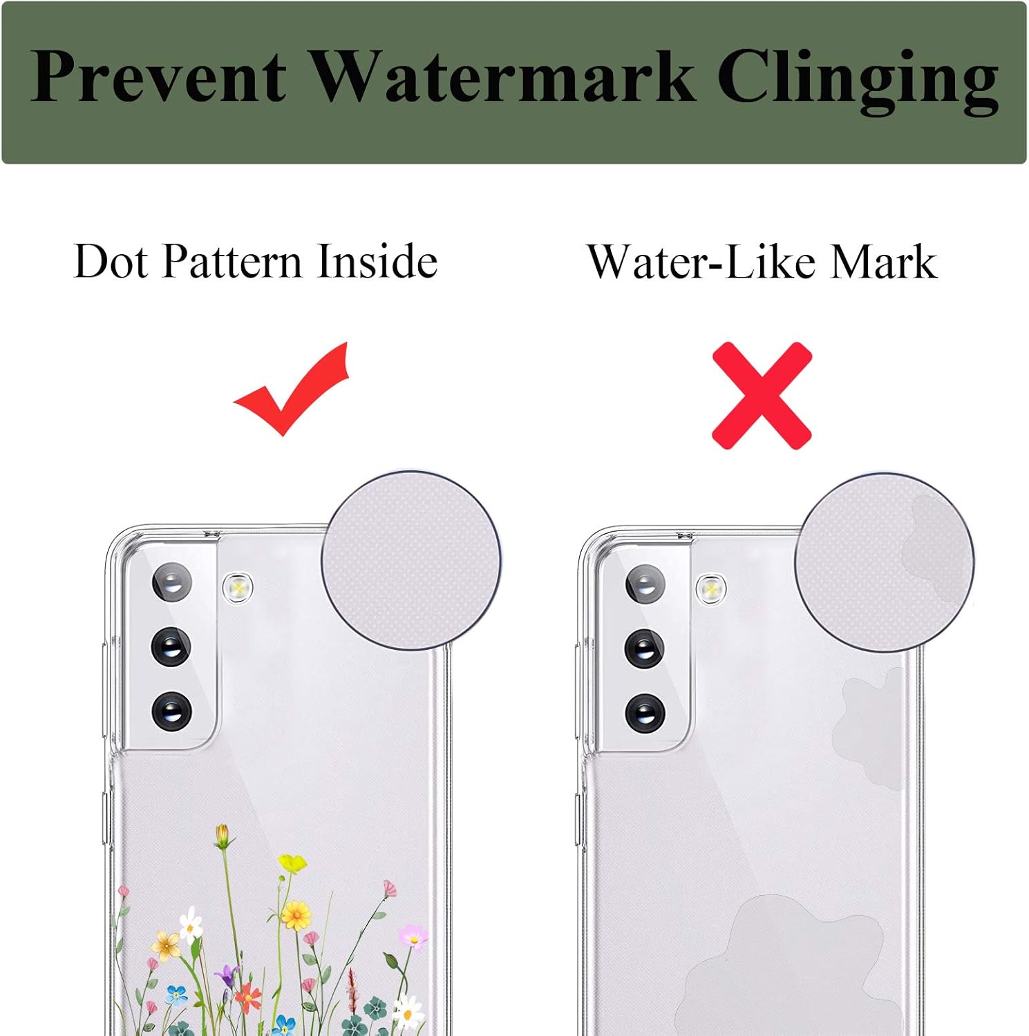 Galaxy S21 Case Clear with Soft TPU Shock Absorption Slim (Flower Bouquet) - Image 8