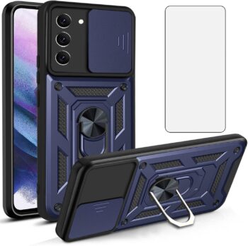 Samsung Galaxy S23 Plus 5G Case w Tempered Glass Screen + Camera Lens Protector