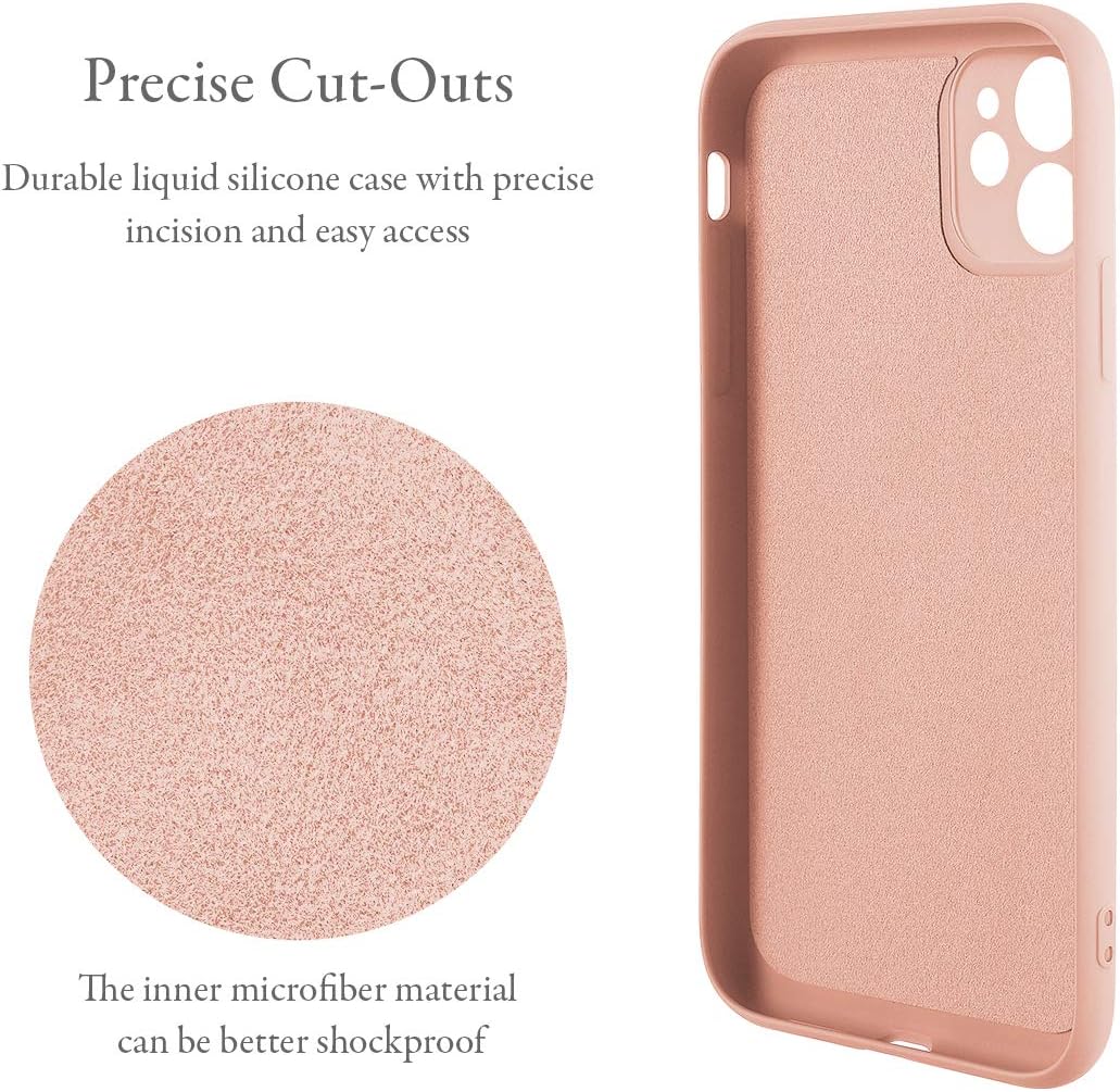 For iPhone 12 6.1 inch, Slim Liquid Silicone Case Shockproof Full Body - Image 4