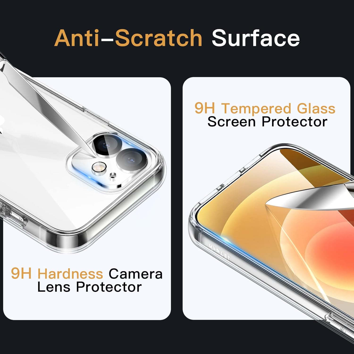 3 in 1 Case for iPhone 12 6.1-Inch, with 2-Pack Screen Protector (Clear) - Image 6