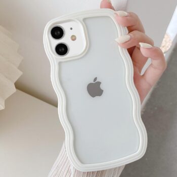 Wave Frame Clear Case for iPhone 12/iPhone 12 Pro 6.1 inch Case (Clear)