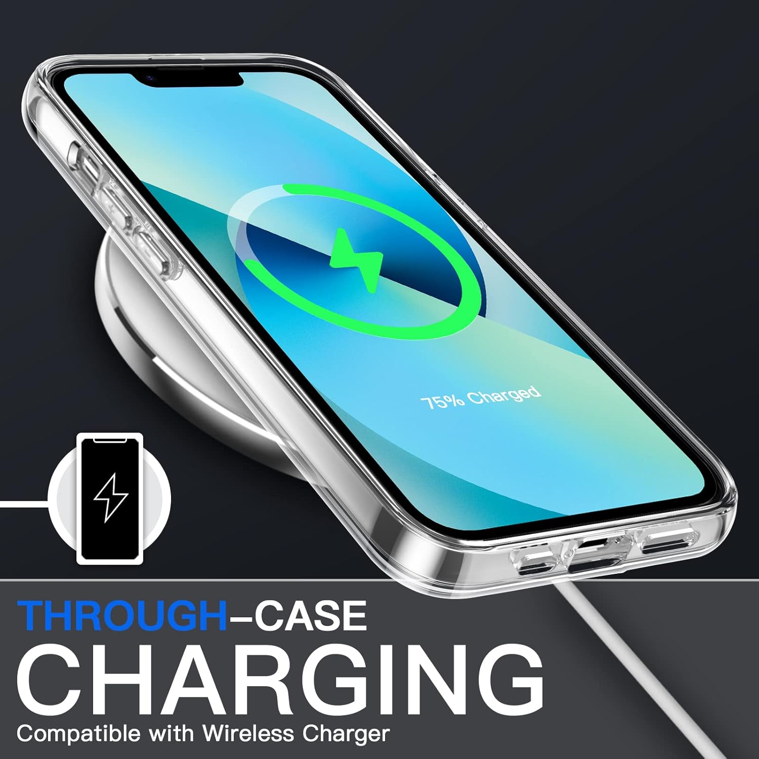 3 in 1 Case for iPhone 13 6.1-Inch, with 2-Pack Screen Protector (Clear) - Image 7