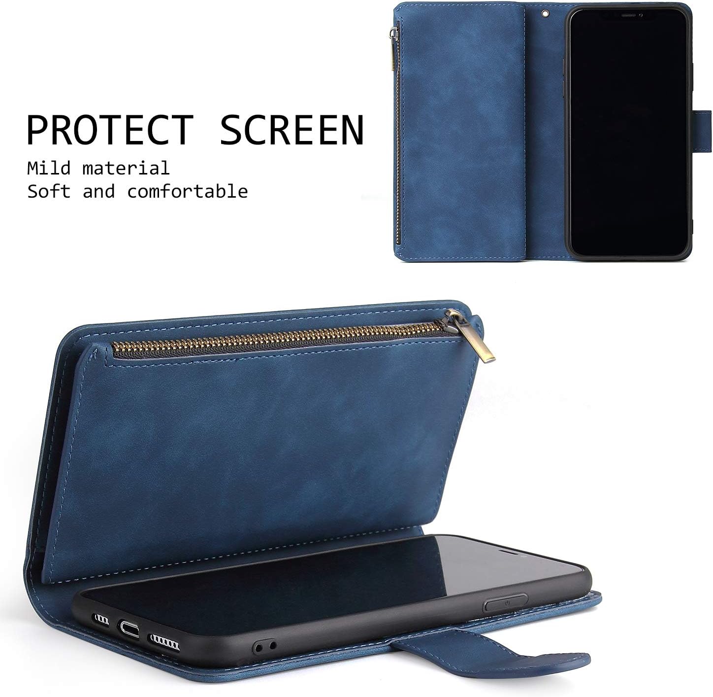 Samsung Galaxy S10 Plus, Premium Vintage PU Leather Magnetic Closure - Image 6
