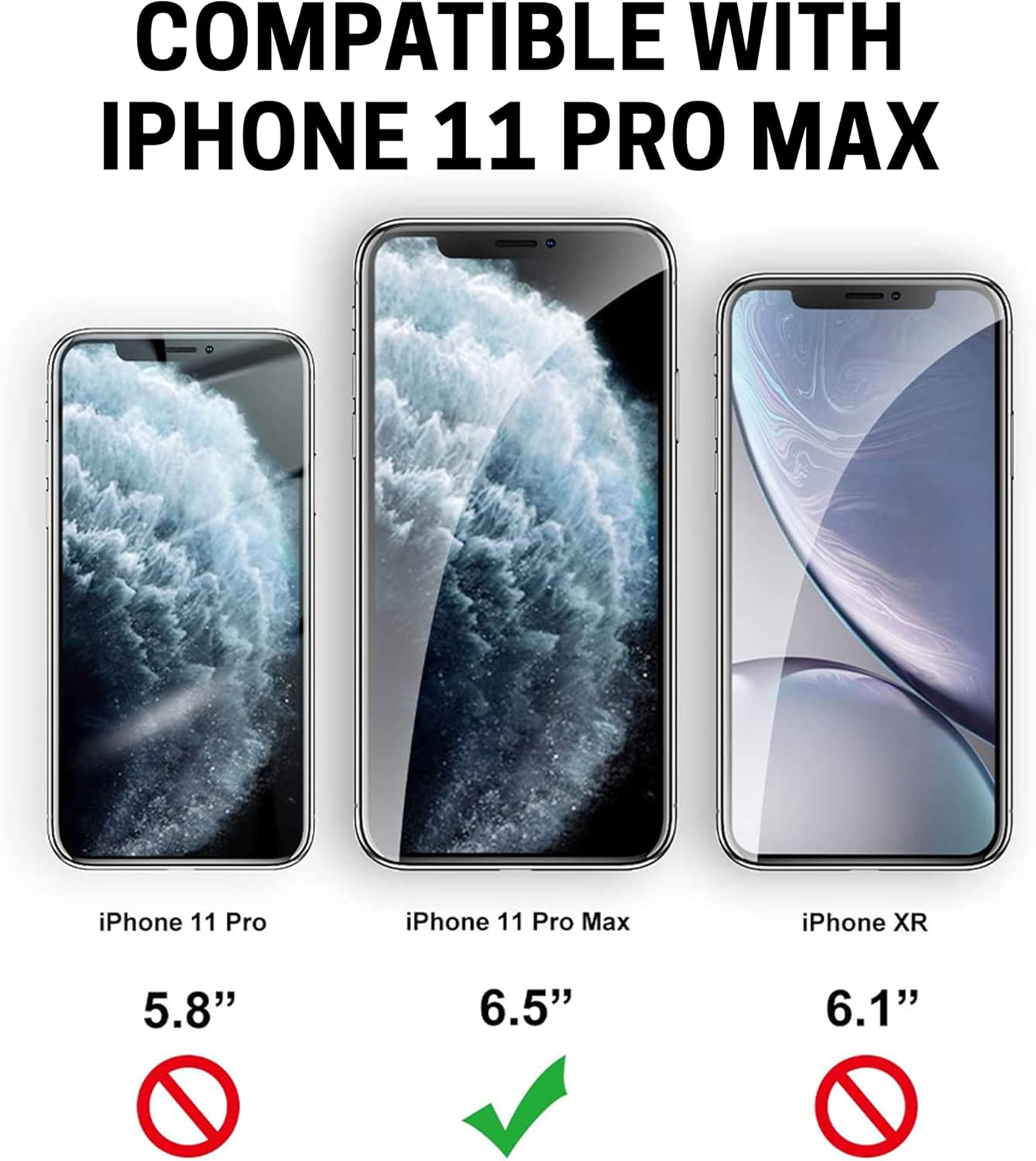 For iPhone 11 Pro Soft Protective Shockproof 360 Protection Case - Black - Image 5