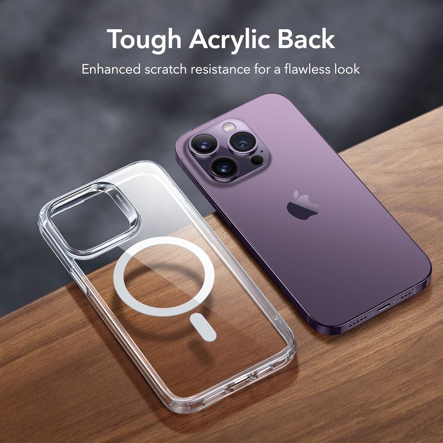 For iPhone 14 Pro Case Magsafe with HaloLock, Shockproof Military-Grade - Clear - Image 7