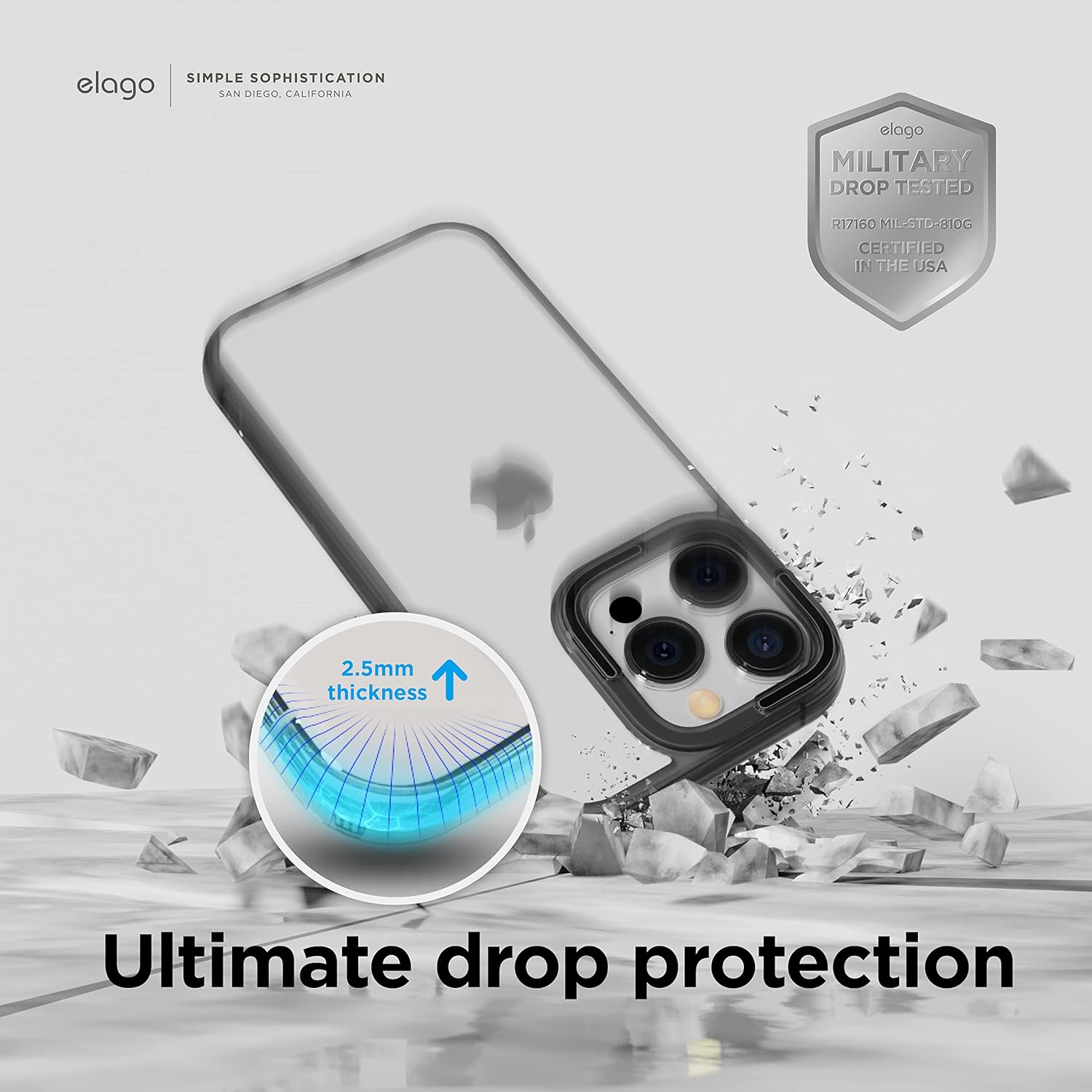 Dual Clear Case Compatible with iPhone 14 Pro Case (6.1"), PC + TPU Technology - Image 6