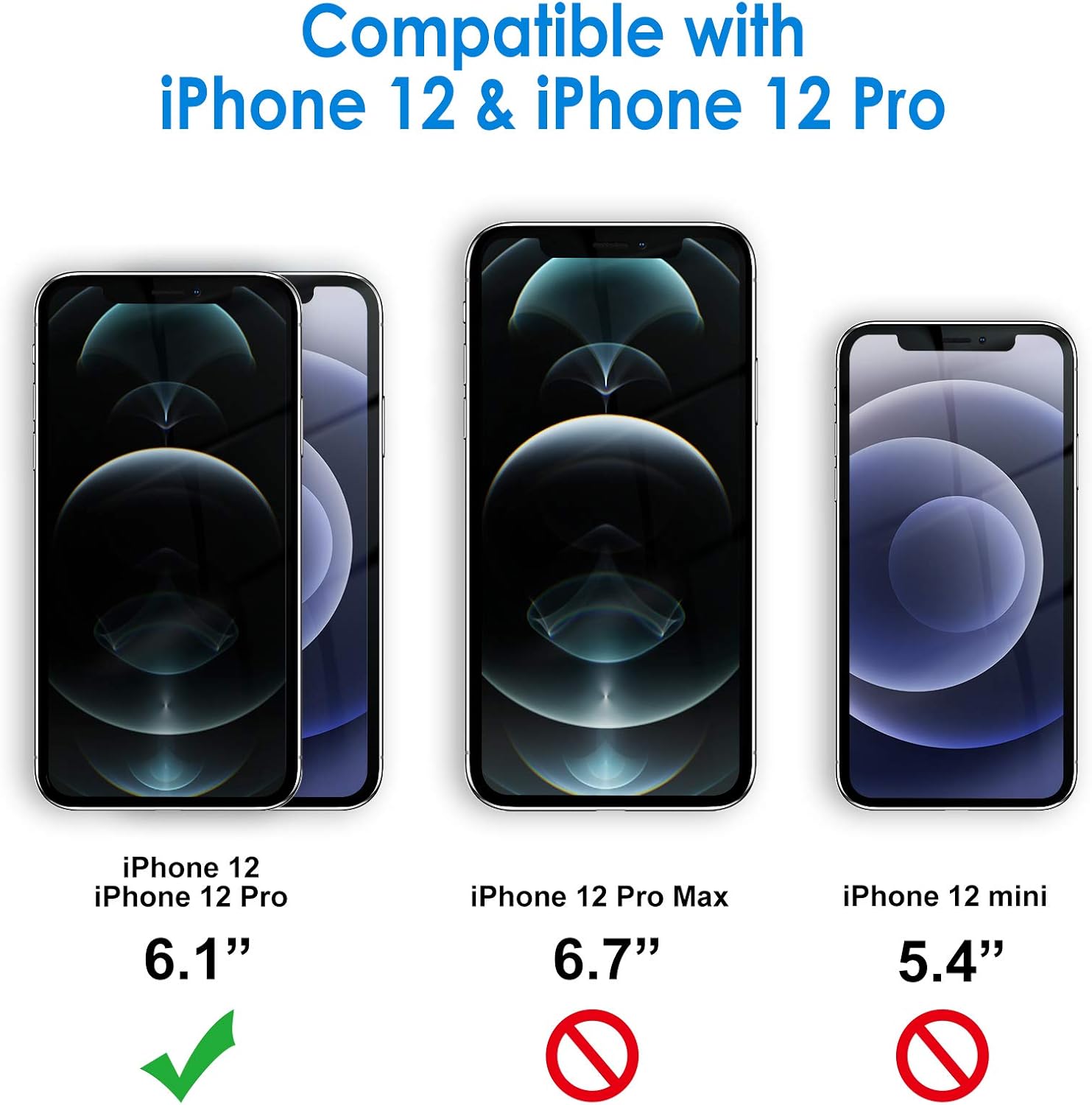 Case for iPhone 12/12 Pro 6.1-Inch, Non-Yellowing Shockproof Phone Bumper(Clear) - Image 2