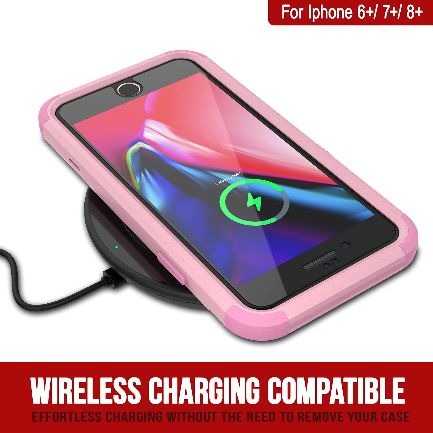 iPhone 8+ Plus Belt Clip Holster 4-1 Rugged Protective Multilayer Phone Case - Image 6