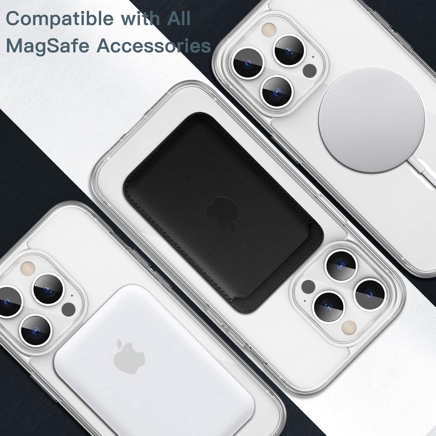 Magnetic Case for iPhone 14 Pro Max 6.7-inch Compatible with MagSafe (Clear) - Image 4