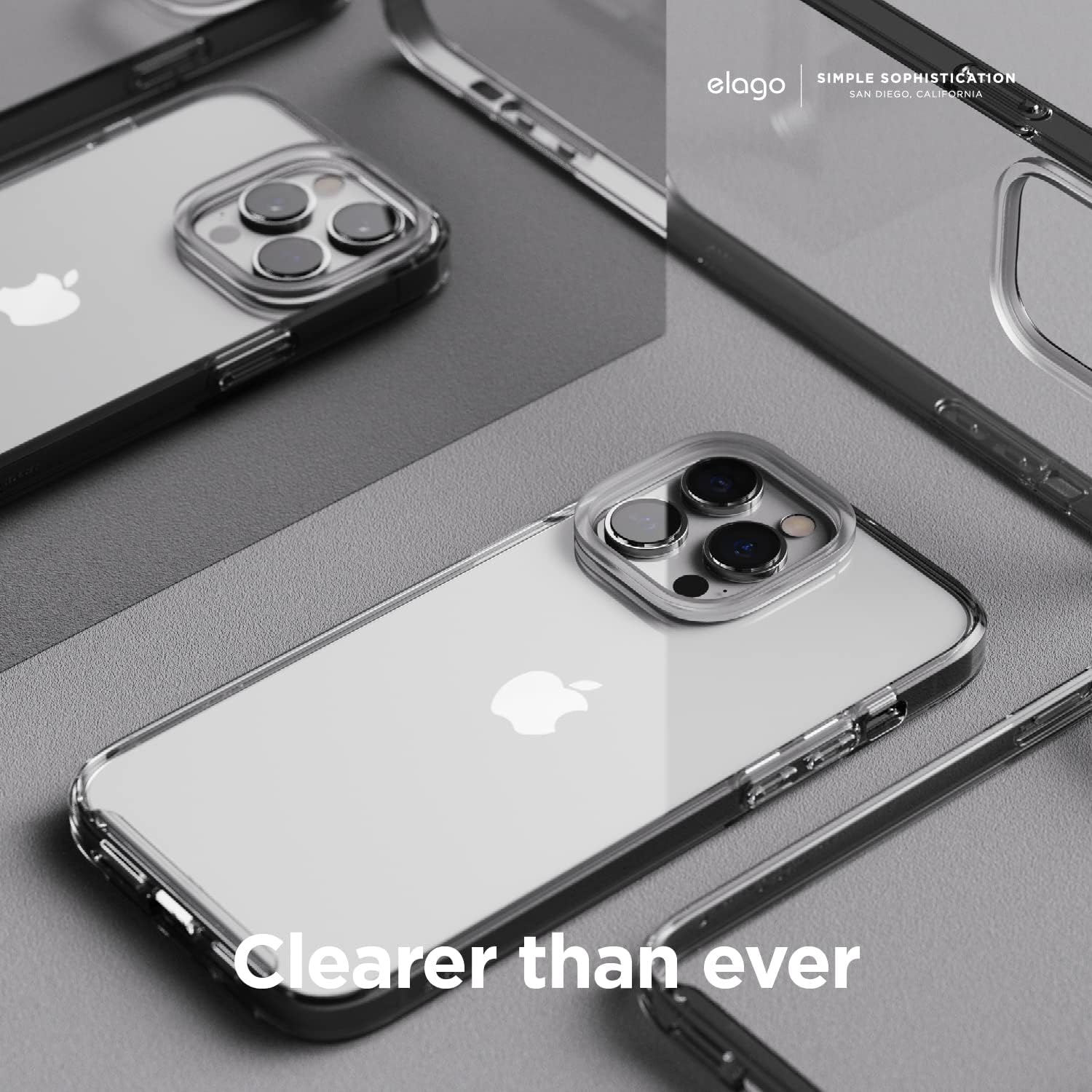 Hybrid Clear Case Compatible with iPhone 14 Plus Case (6.7"), Shockproof - Black - Image 7