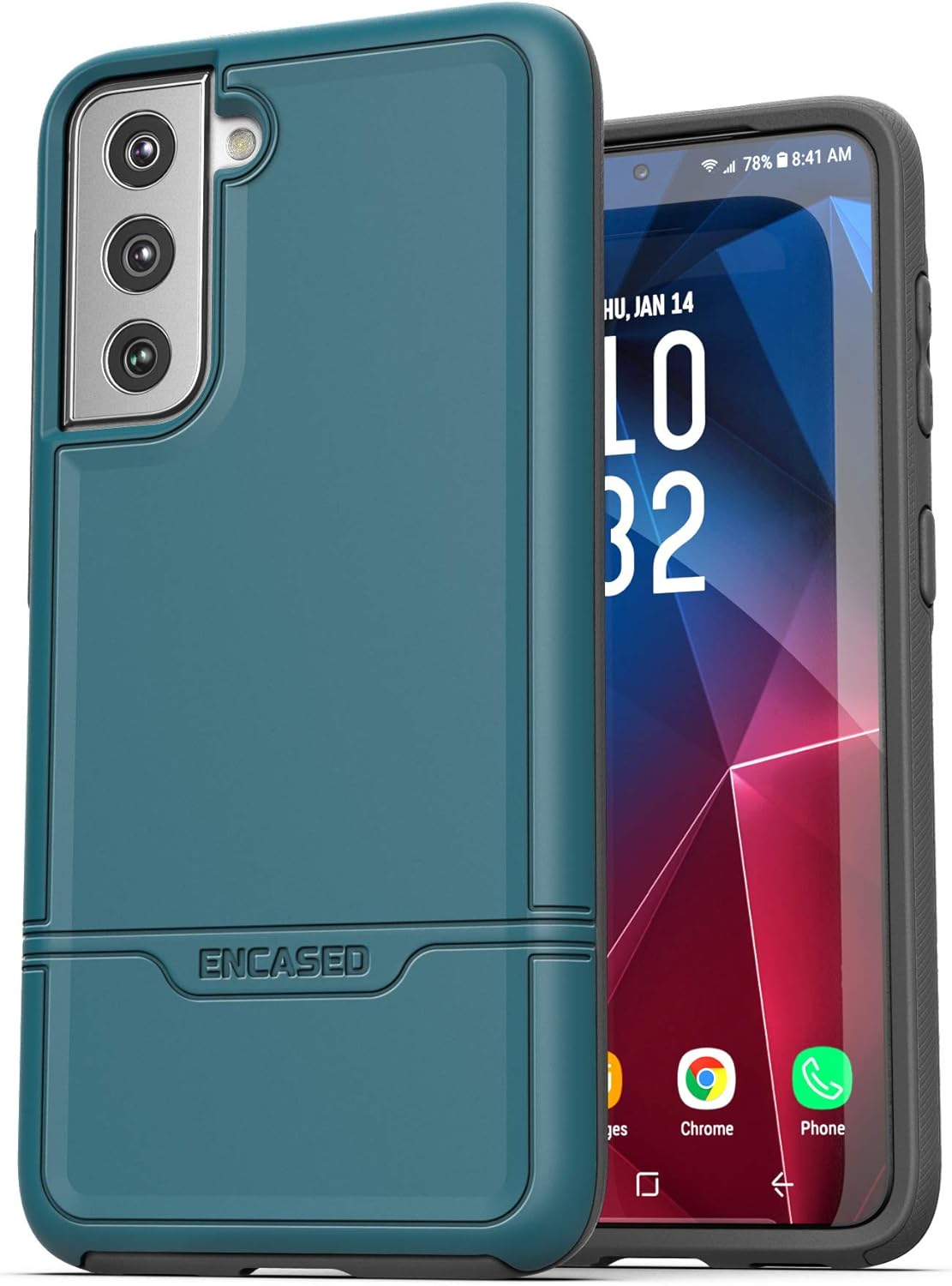 Samsung Galaxy S21 FE, Protective Military Grade Full Body Rugged Case - Blue