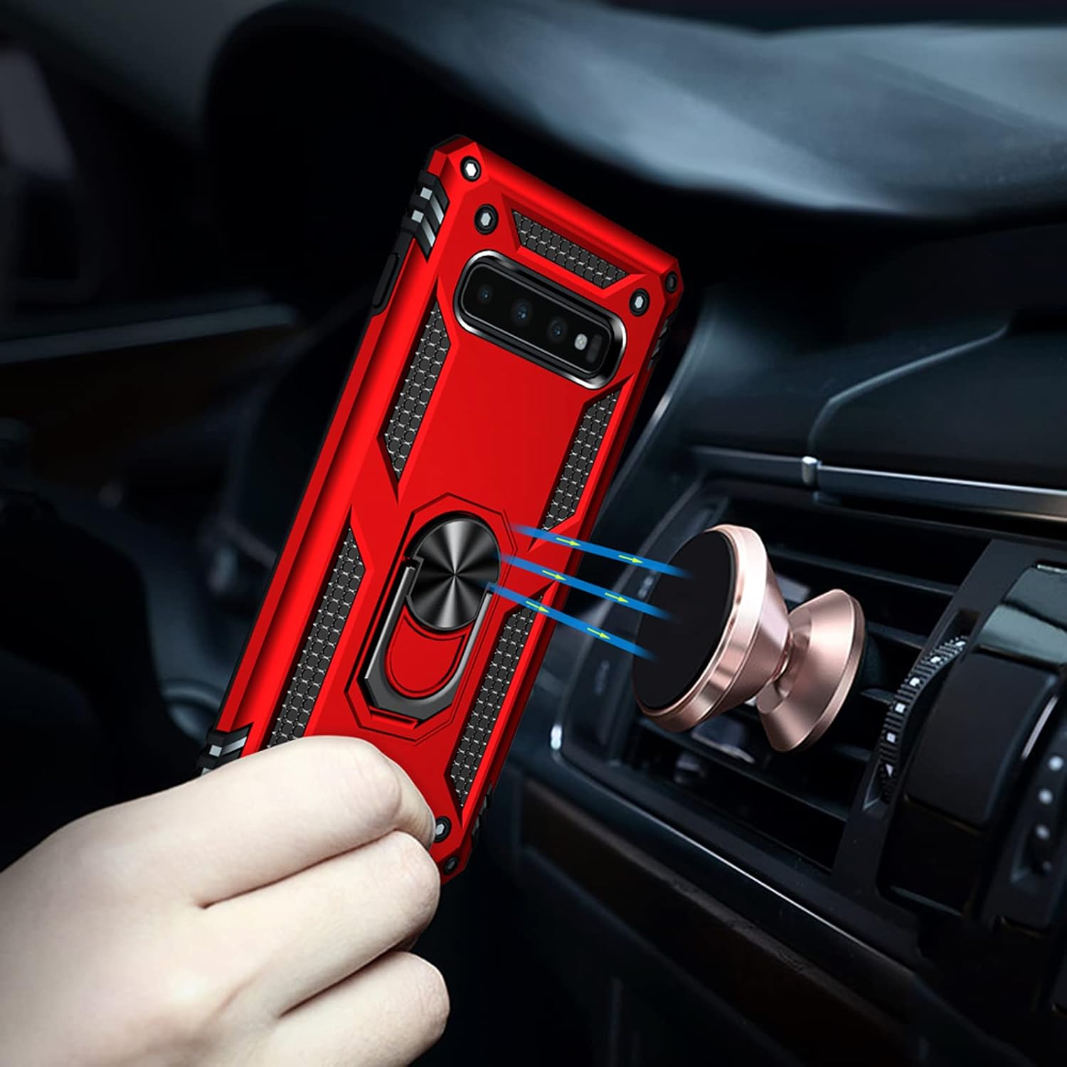For Samsung Galaxy S10 Plus and Tempered Glass Screen Protector Case - Image 6